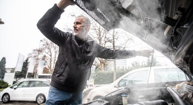 Car suffering from an engine failure that insurance may not cover